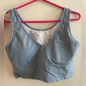 Athletic padded crop top